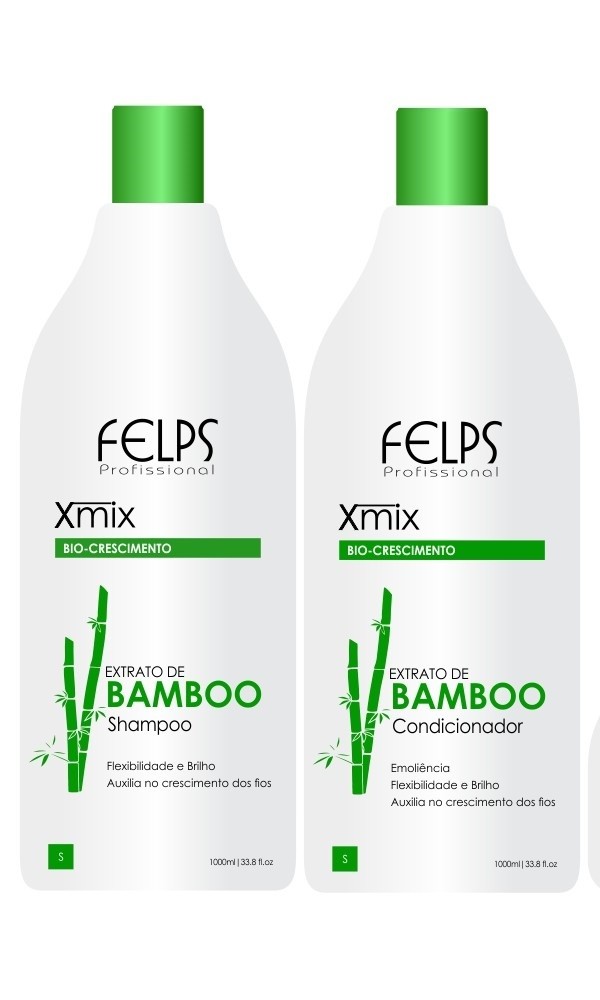 KIT EXTRATO DE BAMBOO FELPS PROFISSIONAL- 2X1000ML